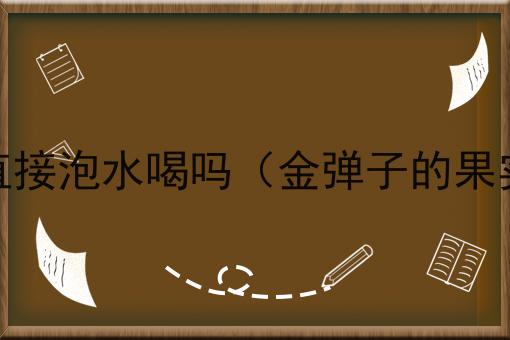 金弹子果实能直接泡水喝吗（金弹子的果实可以泡酒吗）