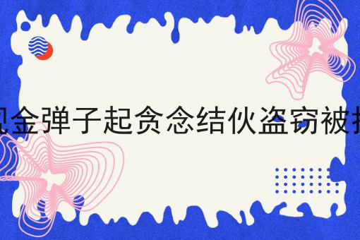 发现金弹子起贪念结伙盗窃被抓获