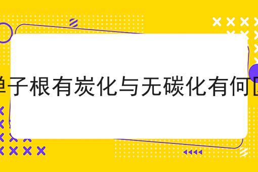 金弹子根有炭化与无碳化有何区别